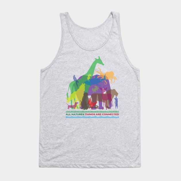 All Natures Things are Connected Tank Top by silvercloud